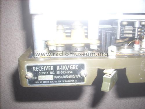 Radio Receiver R-110/ GRC; MILITARY U.S. (ID = 1295310) Mil Re