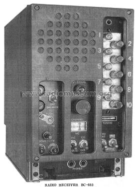 Radio Receiver BC-683-; MILITARY U.S. (ID = 1973585) Mil Re