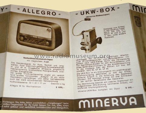 Allegro 534W; Minerva-Radio (ID = 1777893) Radio