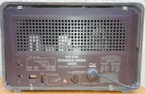 Wien 415GW; Minerva-Radio (ID = 2737360) Radio
