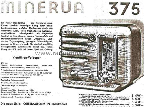 375U; Minerva-Radio (ID = 1213072) Radio