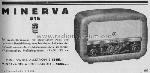 515W; Minerva-Radio (ID = 972026) Radio