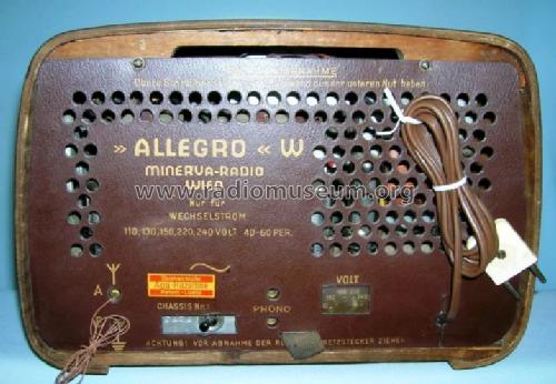 Allegro 534W; Minerva-Radio (ID = 574714) Radio