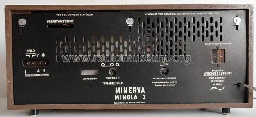 Minola 3 673; Minerva-Radio (ID = 1277769) Radio
