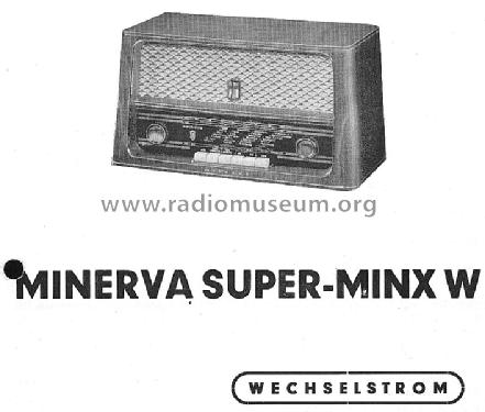 Super Minx 573W; Minerva-Radio (ID = 1051176) Radio