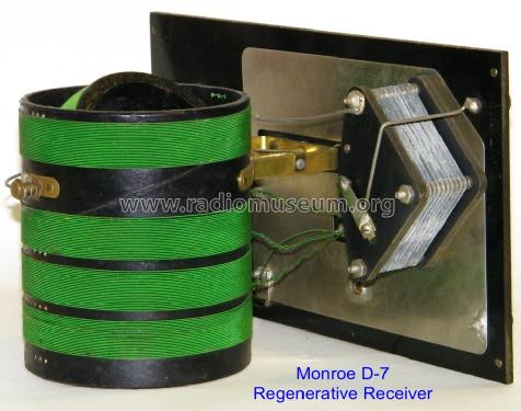 1 Tube Regenerative Tuner-Detector D-7; Monroe H. McKillip (ID = 1011330) Radio