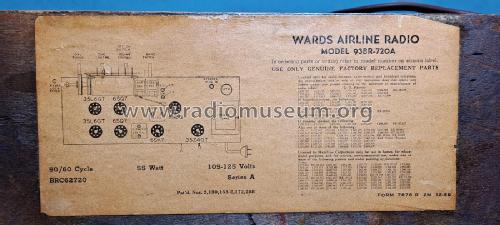 93BR-720A Series A; Montgomery Ward & Co (ID = 2713902) Radio