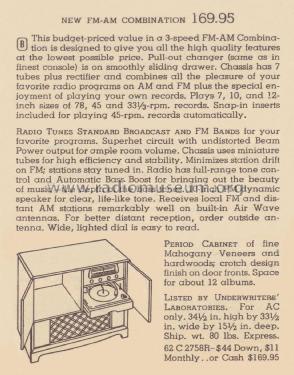 Airline 15WG-2758A Order= 62 C 2758R; Montgomery Ward & Co (ID = 2016499) Radio