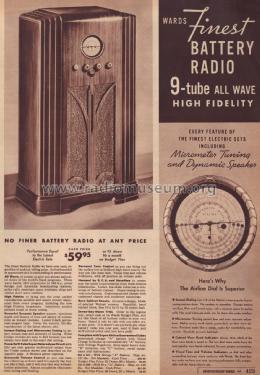 Airline 62-207 Order= 662 A 207 ; Montgomery Ward & Co (ID = 1838648) Radio