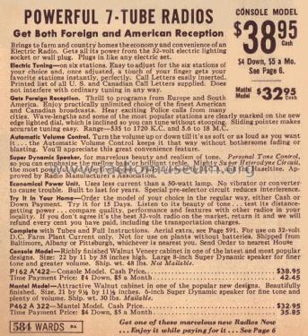 Airline 62-422 Order= P162 A 422 ; Montgomery Ward & Co (ID = 1880581) Radio