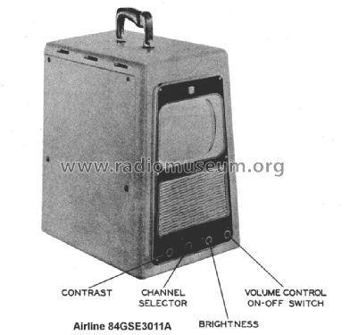 Airline 84GSE3011A ; Montgomery Ward & Co (ID = 1544176) Television