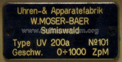 Schnelltelegrafie - Schreiber UV-200a; Moser - Baer; (ID = 892075) Misc