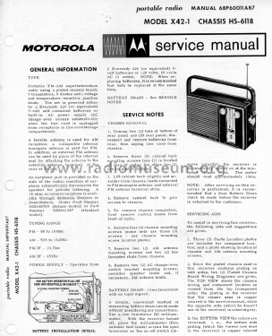 X42-1 Ch= HS-6118; Motorola Inc. ex (ID = 2024613) Radio