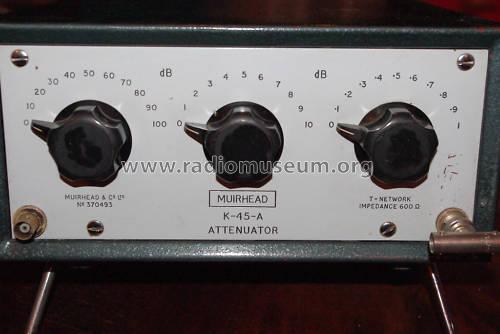 Attenuator K-45-A; Muirhead & Co. Ltd.; (ID = 835597) Equipment