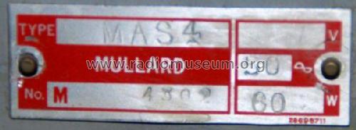 MAS4; Mullard Wireless, (ID = 1954194) Radio