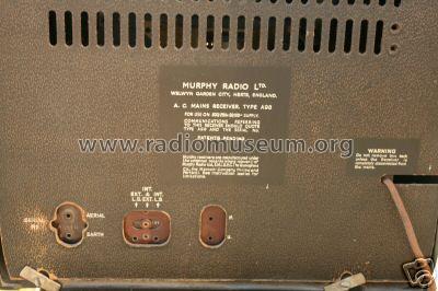 A98; Murphy Radio Ltd.; (ID = 401532) Radio