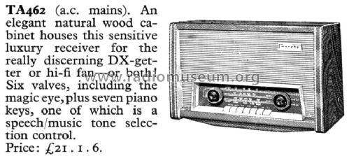 TA462; Murphy Radio Ltd.; (ID = 1153767) Radio