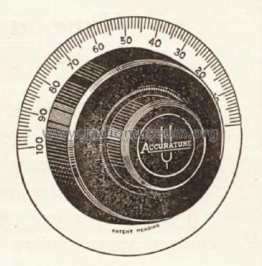 Accuratune Ideal Micrometer Dial ; Mydar Radio Company; (ID = 1728328) Radio part