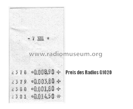Taschenempfänger MW KW G1020; Nachrichtenelektroni (ID = 2649083) Radio