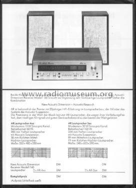 160; NAD, New Acoustic (ID = 2118816) Radio