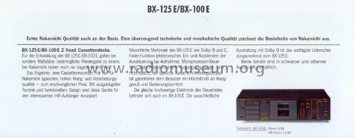 BX-100E; Nakamichi Co.; Tokyo (ID = 1887573) Ton-Bild