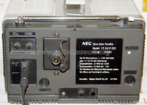 16 cm Auto Color Portable CT-6A1P-2B2; NEC Corporation, (ID = 1972012) Television