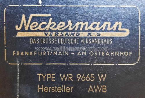 WR 9665 W; Neckermann-Versand (ID = 2859481) Radio