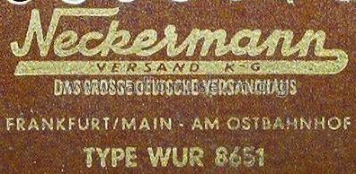 Uhrensuper WUR8651 Best.Nr. 111/13; Neckermann-Versand (ID = 40335) Radio