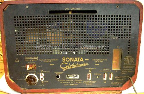 Giebichenstein Sonata ; Niemann & Co., (ID = 72487) Radio