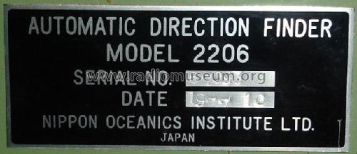 NOIL Automatic Direction Finder 2206; Nippon Oceanics (ID = 1632430) Commercial Re