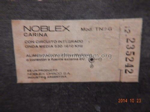 Carina TN2-G; Noblex Argentina SA; (ID = 1728724) Radio