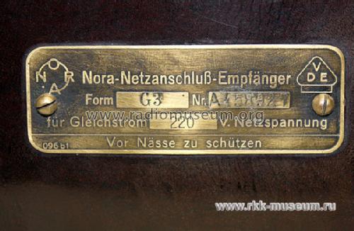 G3; Nora; Berlin (ID = 569665) Radio