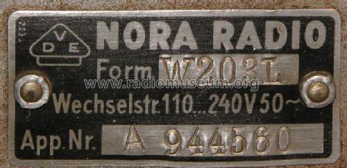 Undine 3 W203L; Nora; Berlin (ID = 539271) Radio