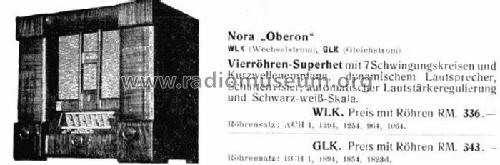 Oberon W600L; Nora; Berlin (ID = 2675058) Radio