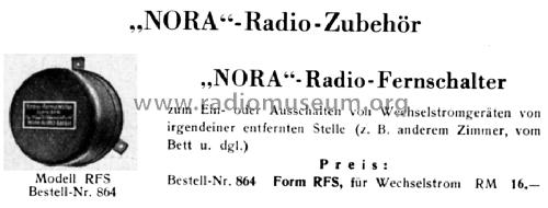 Radio-Fernschalter RFS; Nora; Berlin (ID = 1505734) Misc