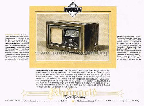 Rheingold W26; Nora; Berlin (ID = 1572930) Radio