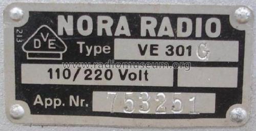 VE301G; Nora; Berlin (ID = 1862453) Radio