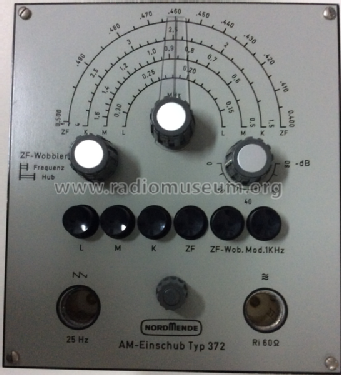 AM-Einschub 372; Nordmende, (ID = 1923914) Equipment