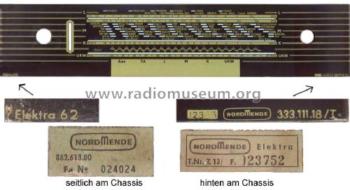 HiFi Elektra 62 Z13 Ch= 2/613; Nordmende, (ID = 519691) Radio