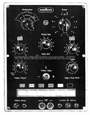 Fernseh Signal Generator FSG957; Nordmende, (ID = 127662) Equipment