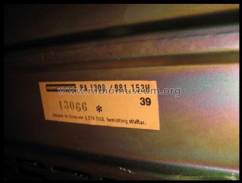 HiFi Amplifier Philharmonic PA-1300; Nordmende, (ID = 897852) Ampl/Mixer