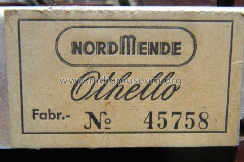 Othello Ch= 306; Nordmende, (ID = 1037467) Radio