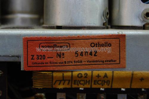Othello-Stereo Z320 Ch= 2/632; Nordmende, (ID = 2409023) Radio