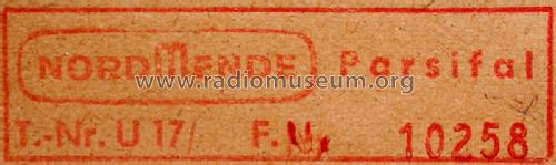 Parsifal U17 Ch= 0/630; Nordmende, (ID = 1988699) Radio