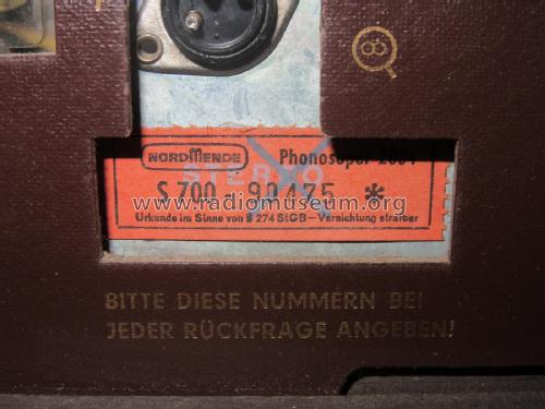 Phonosuper 2004 Stereo S700 Ch= 6/670; Nordmende, (ID = 2255091) Radio