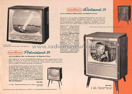 Roland 59 Ch= St59; Nordmende, (ID = 1088256) Television