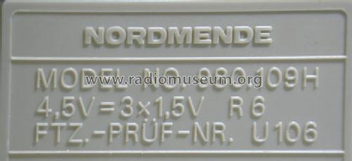 RT1052 / 980.109H; Nordmende, (ID = 811147) Radio