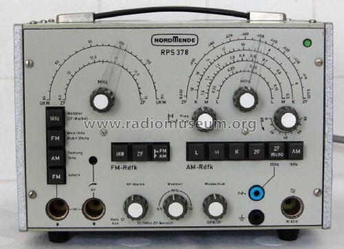Rundfunk-Prüfsender RPS 378; Nordmende, (ID = 1323450) Equipment