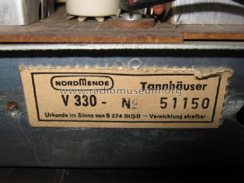 Tannhäuser-Stereo V330 Ch= 4/633; Nordmende, (ID = 713962) Radio