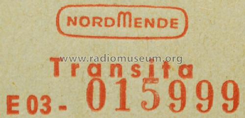 Transita E03 Ch= 1/603; Nordmende, (ID = 1021289) Radio